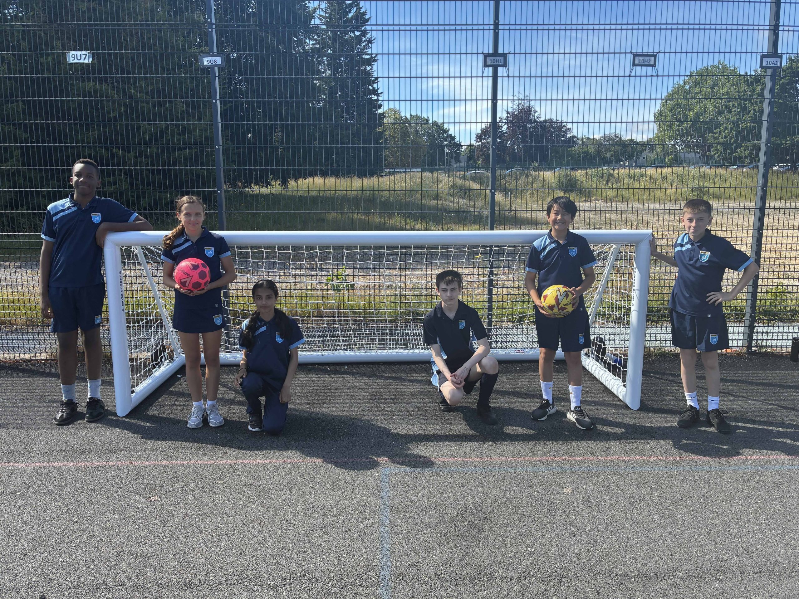 London Cancer Hub donates football goals to Harris Academy